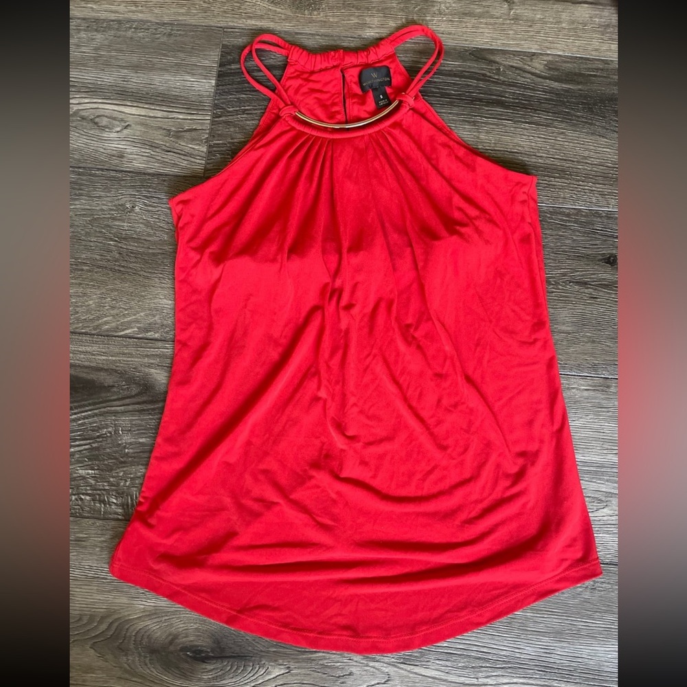 Worthington Red Halter Tank Top